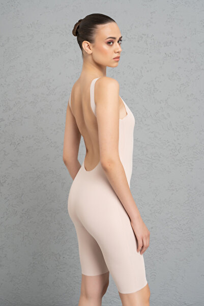 Kikiriki Nude Backless Biker Jumpsuit