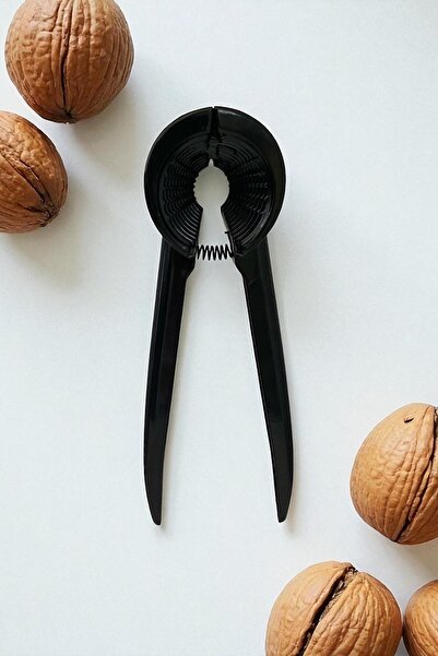 Dore Voir Walnut and Hazelnut Cracker Aluminum Casting-Black 18 cm