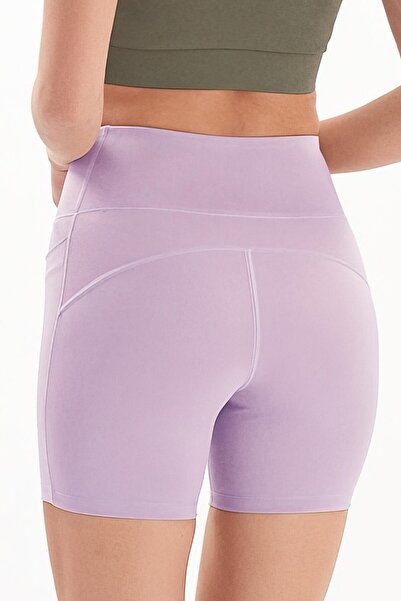 josejuan Pantaloni scurti de sport pentru femei, cu talie înaltă, cu buzunare duble, 7109