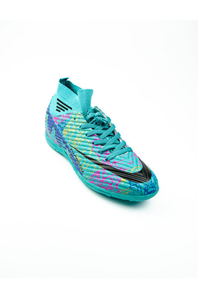 BABALİ 565 حذاء لاليجا للأطفال من نوع Halı Saha باللون الفيروزي