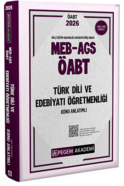 Pegem Akademi Yayıncılık 2026 MEB AGS ÖABT Türk Dili ve Edebiyatı Öğretmenliğ...