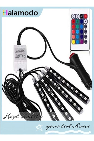 HALAMODO LED Car Lights, Car Light Bar Car Accessories, Super Bright Music Sy...