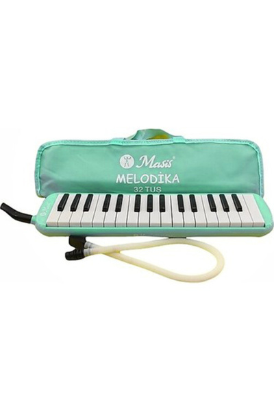 Masis 32 Tuşlu Melodika Bez Çantalı -Pastel Yeşil