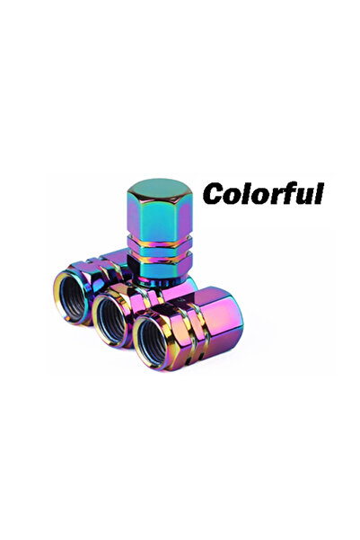 Choice Colorful AUTCOAT 4Pcs Aluminum Car Wheel Tire Valve Caps Tyre Rim Stem...