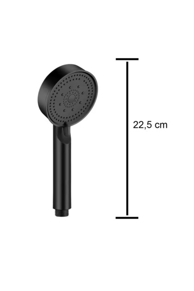 NOY DUŞ BAŞLIĞI SİYAH SU TASARRUFLU FONKSİYONLU EL DUŞU