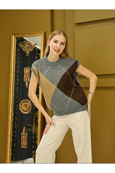Carmena Vera Baklava Desenli Süveter