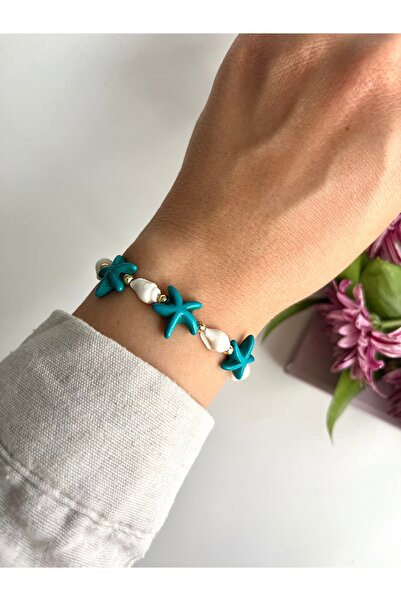 Fynbos Deniz Yıldızlı Deniz Kabuklu Makrome Bileklik