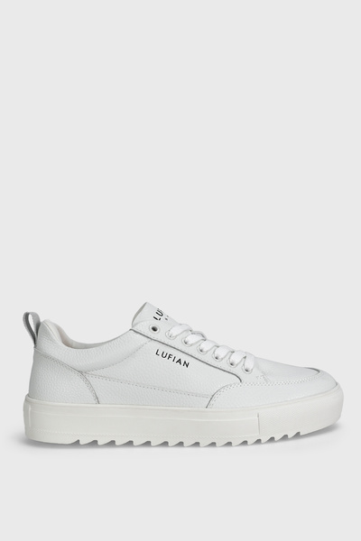 Lufian Philip Men's Leather Sneaker Shoes White