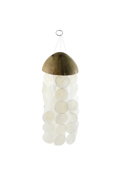 DFMiSHOP FreeQ Wind Chime with Coconut and Authentic Seashells