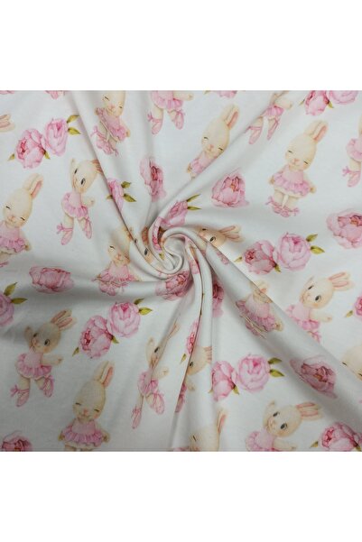 Kaf Kumaş cu imprimeu bumbac 100% Tesatura interlock |   Iepure