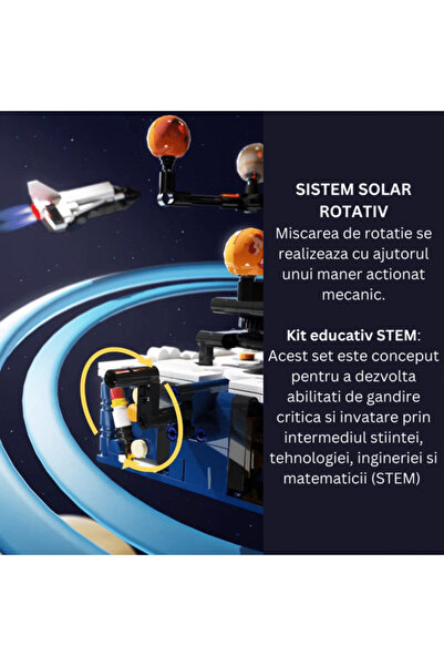 DFMiSHOP FreeQ Solar System and Spaceship Construction Set STEM Kit