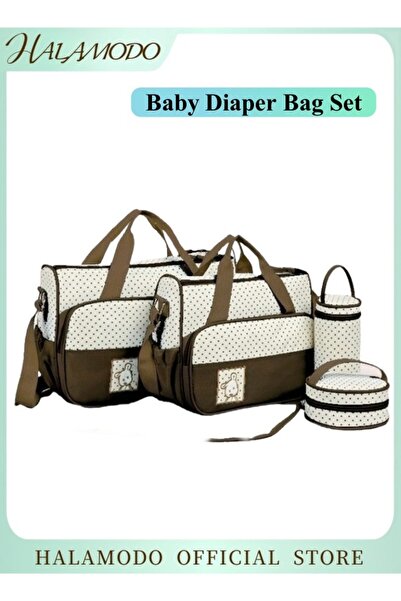 HALAMODO مجموعة حقيبة حفاضات الأطفال متعددة الوظائف، حقائب مومياء خفيفة الوزن...