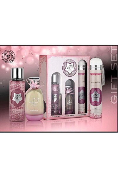 ARD AL ZAAFARAN HAREEM AL SULTAN(GIFT SET) EDP 100ML+250ML BODY MIST+300ML AIR FRESHNER