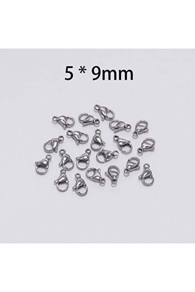Choice 30pcs 5 x 9mm 30pcs/lot 9 10 11 12 13 15mm Stainless Steel Lobster Cla...
