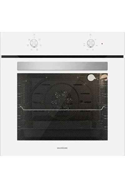 Silverline Beyaz 65cm Ocaklı Cam Ankastre Set (3457 Soho - CS5700E7W01 - BO6501W01)