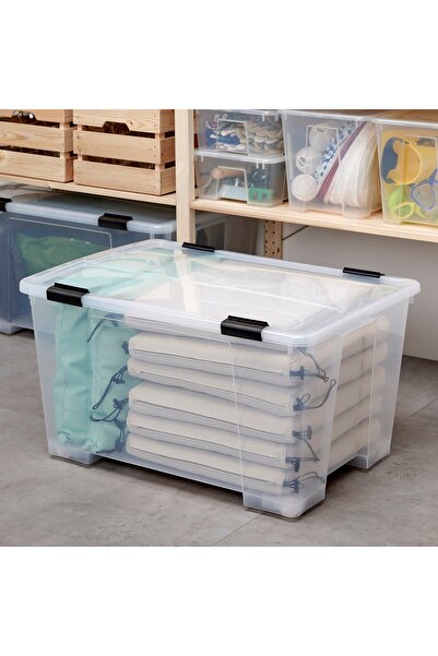 IKEA SAMLA Clip lock for box 55/130 l, black