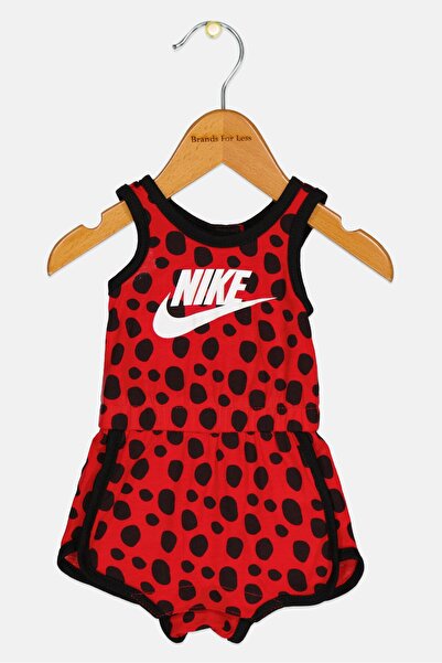Nike Toddlers Girl Sleeveless Outdoor Bodysuits, Red