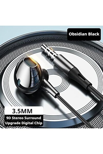 Choice سماعات رأس سلكية من نوع Type-C و3.5 ملم، سوداء اللون، من نوع NEWMSNR، ...