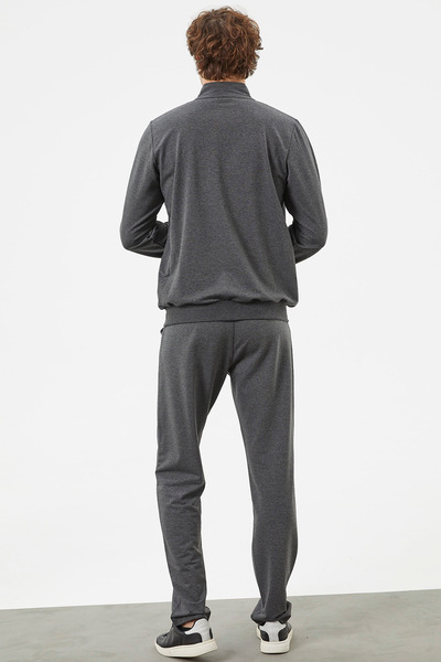 Sementa Καπιτονέ Συνδυασμένο Σετ Φούτερ με φερμουάρ - Ανθρακί