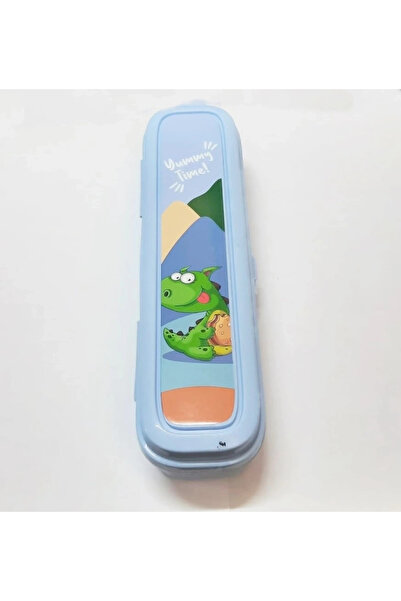 ÇERÇİCİ Blue Multi-Colored Cap Pen Holder Box - Bag Storage - Toothbrush - Makeup Brush Box
