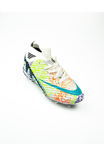 BABALİ حذاء كرة قدم للأطفال 565 لاليجا أبيض مع جوارب