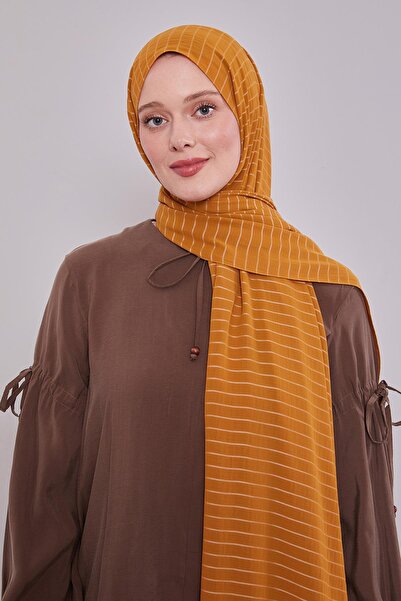 Levidor Σάλι Cazz με ρίγες κανέλας