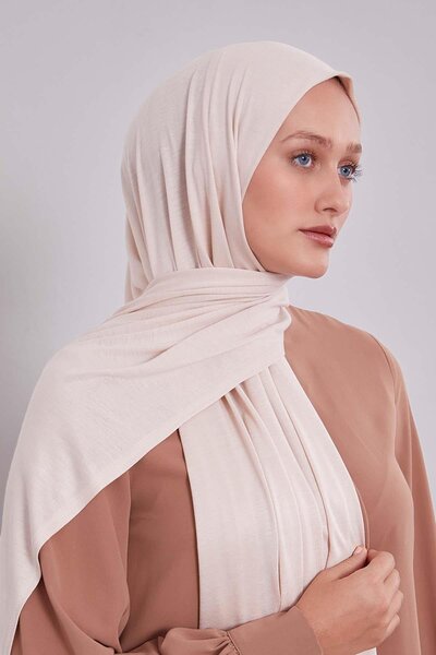Levidor Beige Modal Combed Cotton Shawl
