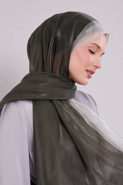 Levidor Red Green Color Gradient Amber Shawl