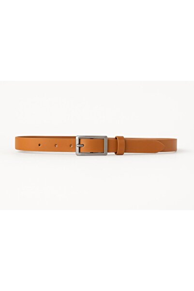 Nuevo Жіночий ремінь з металевою пряжкою кольору таба – мінімалістичний та ел...