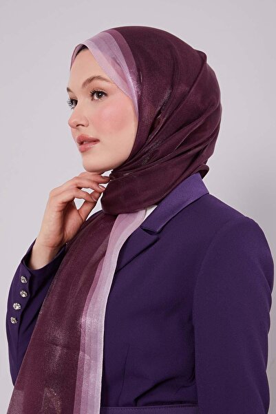 Levidor Plum Color Gradient Amber Shawl