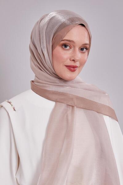 Levidor Cappuccino Stripe Pattern Amber Shawl
