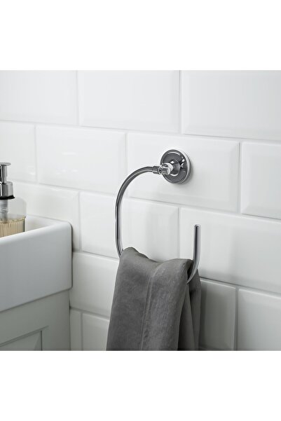 IKEA BROFJÄRDEN Towel holder, chrome effect, 21 cm