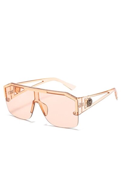brown 1/2PCS Men And Women Oversized Square Fashion Sunglasses Sports Driving Glasses Gradient Color