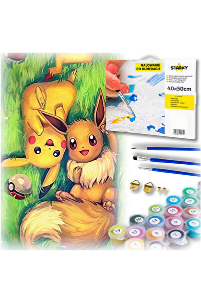 Other Pictură Pikachu după numere pentru copii, cadou de ziua de naștere