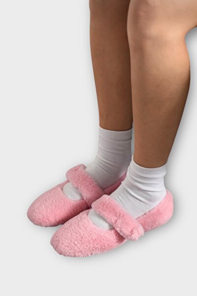Liger Furry Single Belt Velcro Slippers Women's Home Slippers Pink