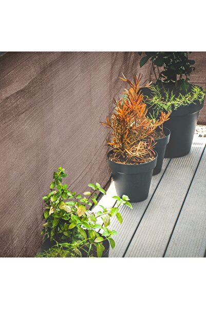 Other Balcony cover, terrace mat, balcony fence, brown mesh 0.8x5 m GoGarden