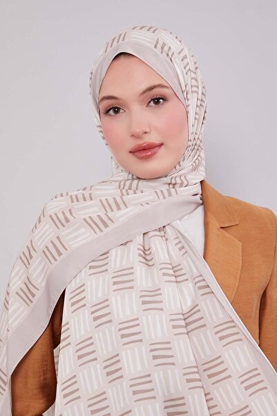 Levidor Σάλι Club με μοτίβο τετράγωνων γραμμών βιζόν