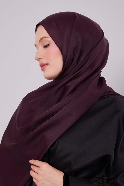 Levidor Vişne Düz Premium Evening Dress Shawl
