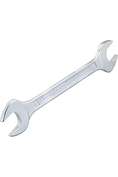 HAZET Double Open End Wrench HZ450N-14X15, 187.8 mm, Opening 14x15 mm, Chrome-Vanadium Steel, Surface