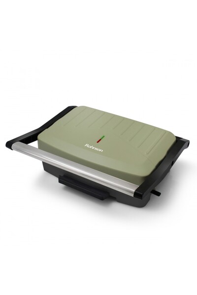 ROHNSON Sandwich maker R2122G, 23x15 cm, 1000W, anti-fingerprint finish, 105° opening, green