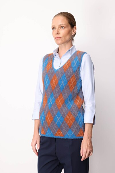 Desen Triko Women's Diamond Pattern Sweater 21