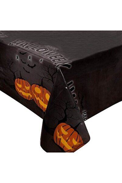SHOPIENS Față de masă de unică folosință pentru Halloween, 180x120cm, neagră ...