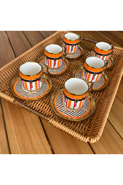 Karma Home Doğal Görünümlü 3'Lü Dikdörtgen Hasır Rattan Servis Tepsi - Dekoratif Tepsi