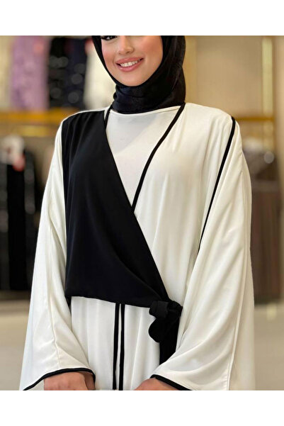 Bilenler Medina Silk Abaya with Front Tie Detail
