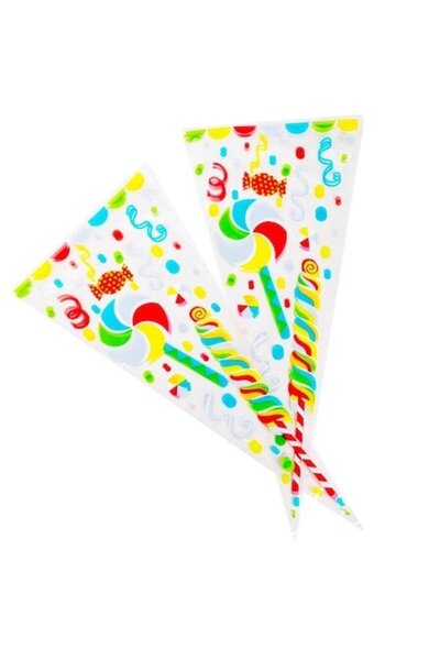 SHOPIENS Σετ 10 σακουλάκια με γλυκά για παιδικό πάρτι για πινιάτα πολύχρωμα 3...