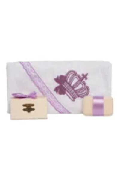 Mamboo Baby Baptism Kit Little Girl from Godparents with Lilac Ribbon