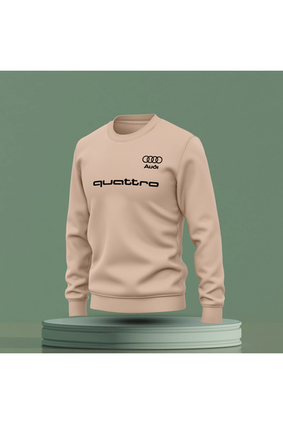 Bulvar Lee Crew Neck Audi Printed Sweatshirt / Car
