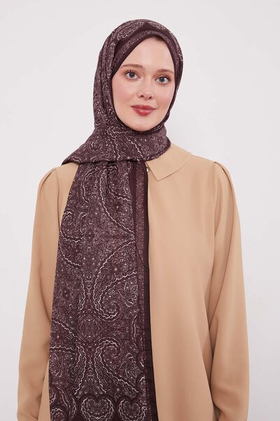 Levidor Bitter Brown Authentic Pattern Sport Shawl