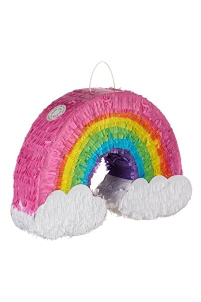 SHOPIENS Pinata Party pentru copii, formă de curcubeu, colorată, cu umplutură...