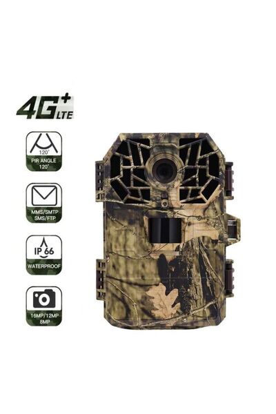 OEM GSM LTE 4G Hunting Camera, 16MP Photo, Full HD, IR 20m, with Image Transmission and SD Card Storage